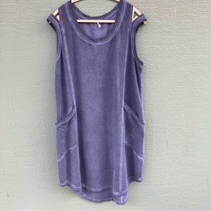 Indigo Blue, Hi-Lo Sweatshirt Dress